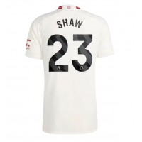 Manchester United Luke Shaw #23 Tretí futbalový dres 2023-24 Krátky Rukáv